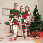 Family Matching Christmas Santa Print Pajamas Adults Kids Xmas Sleepwear Set