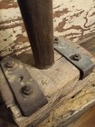 Early Primitive Wooden Masher Early Metal Repairs Antique Kitchen Equipment 