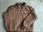 Vintage Mcm Cognac Visetos Leather Bomber Jacket   Designer Monogram Streetwear