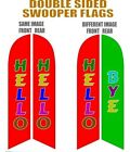 Double Sided Custom Printed Premium Quality Swooper Feather Flag Banner Sign