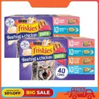 Friskies Pat   Tuna  Salmon  Fish   Chicken Favorites Wet Cat Food  5 5oz  80 Can
