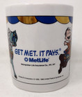 Metlife Mug Peanuts Schulz Lucy And Linus Vintage 10 Fluid Ounces
