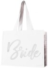 Rhinestone Canvas Bride Tote - Bride To Be Gift Bags Jumbo Size 18  X 14  Tot   