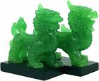 Jade Green Color Feng Shui Wealth Pi Yao  pi Xiu Statue Figurine Decor Gift