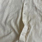 Vtg 1960s 1970s Sears Button Shirt Men s Xl Kings Road Floral Yellow Big Collar