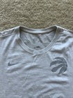 Nike Nba Toronto Raptors Short Sleeve Dri Fit Shirt Men   s Sz L