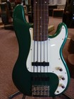 Squier Standard Precision Bass Special V Sherwood Green Metallic  free Shipping 