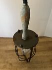 Antique Vintage Industrial Wood Handle Work Light Tested
