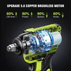 High Torque 406ft-lbs Impact Wrench -2800rpm Max 2x4 0ah Fast-charging Batteries