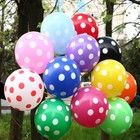 12 Inch 100x Multicolor Dot Polka Latex Thick Party Balloon 3 2g Helium Float