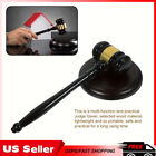 Wooden Auction Hammer Wood Gavel sound Block For Lawyer Judge Auctioneer Auction
