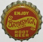 Vintage Soda Pop Bottle Cap Brunswick Root Beer Madawaska Maine New Old Stock