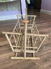 Antique Baby Doll Spindle Wood Rocking Cradle Bed Crib 26    X 16    Minor Repairs