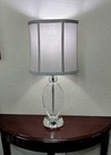 Tahari Home Products Faceted Cut Crystal Accent Lamp Brilliant Refraction 