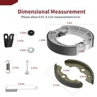 Front   Rear Brake Shoes Kit 2000 - 2006 For Honda Rancher 350 Trx350fe fm te tm