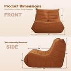 Large Bean Bag Chair With Memory Foam Filling For Adults  Big Sofa Lounger For