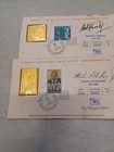 Lot Of 4 Westport Mint Gold Commemorative Stamps Mix Lot King lincoln  Kennedy a