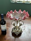 Best Victorian Brides Basket Cherubs Playing Horns Rogers Ny Moser Glass