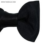 100  New Tom Ford Silk Black Bow Tie Solid Grosgrain Pre-tied  250391