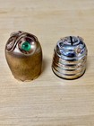 Vintage Napier Gold Tone Owl Bank And Silver Tone W  Gold Tone Bees Bank