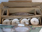 Debbie Mumm Woodland Santa 20 Piece Serving Set  Excellent Condition  Complete