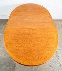 Mid Century Danish Modern Dining Table Oak Niels Kofoed Oval Extension X2 Mcm