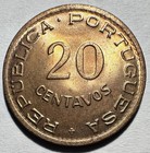 1948 Angola 20 Centavos  Unc bu Rd Beautiful 