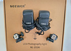  two  Neewer 192 Led Video Light Panel Bi-color Dimmable 20w Studio Light