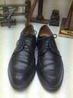 Vintage Usa Black Distressed Leather Boss Weeken Saturday Oxford Shoes 11e