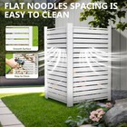 Pvc Privacy Fence Screen With Metal Stakes For Outdoor Unit  Anti-overheating