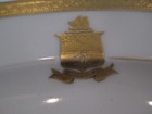 C1890 Disbrow Family Armorial Heraldic Crest Coat Of Arms Limoges Plates Pair 9 