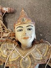 Antique Hand Carved Wood Burmese Myanmar Dancing Marionette Puppet Statue 1920s