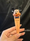 Pair Vintage Walt Disney Disneyland Mickey Donald Bookmark Souvenir 1955 