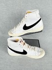 Nike Blazer Mid  77 Vintage Shoes Mens 8 White Black Sail Retro Bq6806-100