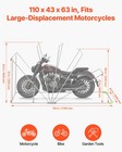 Vevor Motorcycle Storage Shelter Flip-up Garage Tent With Lock 110x43x63 In