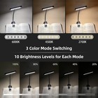 Rechargeable Led Book Light  14 Leds  3 Modes  Clip-on  Portable  Flexible