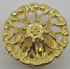 Cast Brass Round Victorian Knob 1  -1 5  French Style Fancy Decorative Antique