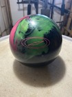 15 Lb Storm Nova Bowling Ball green Black   Pink Color  Excellent Condition 