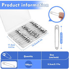 2 2inch 55cm Safety Pins Bulk  100pcs Heavy Duty Large Safety Pins For Clothes 