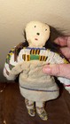 Antique Native American Lakota  sioux  Indian Beaded Doll  11 Inches  Late 1800s