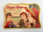 Happy Home 1930   s Sewing Needles Needle Book Complete W  Tomato Pin Cushion Nip