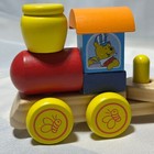 Melissa   Doug Disney Winnie The Pooh Wooden Stacking Building Train 14 Pieces