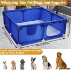 Whelping Box For Dogs And Puppies  47 2  47 2  17 7in Playpen  Puppy Whelping Supp