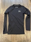 Mens Under Armour  Long Sleeve Spandex Compression Shirt Black Small