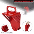 Shipping Container Jack Lug  With Handle  Red Jack Leveling Attachment 74000lbs