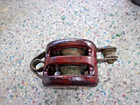 Antique Marine Wooden Bronze Pulley Block