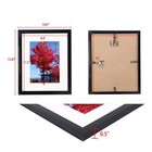 9x12 Inch Picture Frame Black  Display Pictures 6x8 With Mat Or 9x12 Without