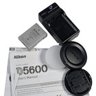 Nikon D5600 Dslr 18-55mm Vr Kit 36 687 Shutter Excellent Tested