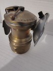Vintage Auto Lite Brass Carbide Miners Lamp Universal Coal Cap Light