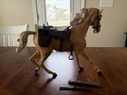 Vintage Marx Best Of The West Flame Horse With Accessories